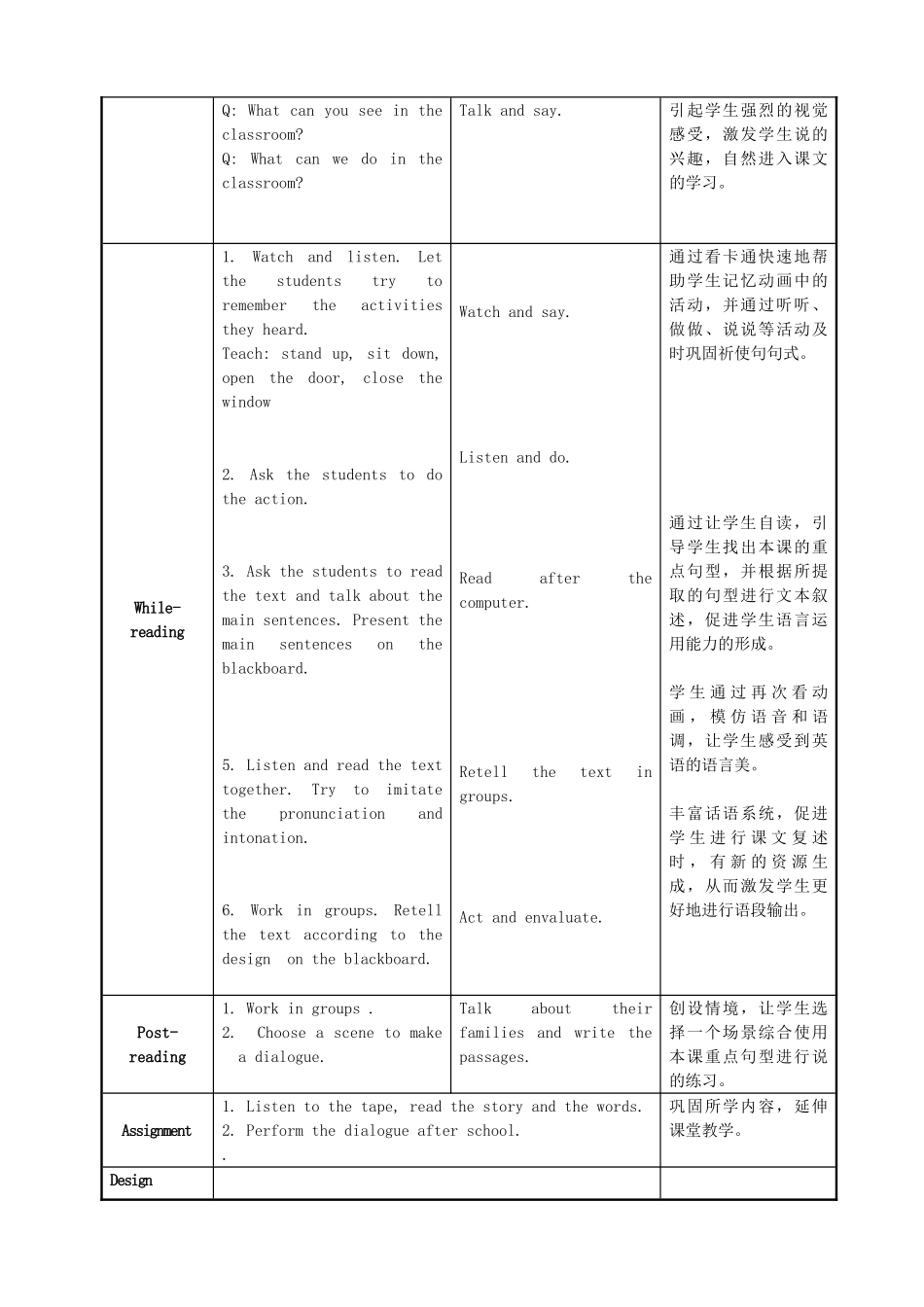 三年级英语下册 Unit 1 In class（第1课时）教案 牛津译林版（三起）-牛津版小学三年级下册英语教案_第2页