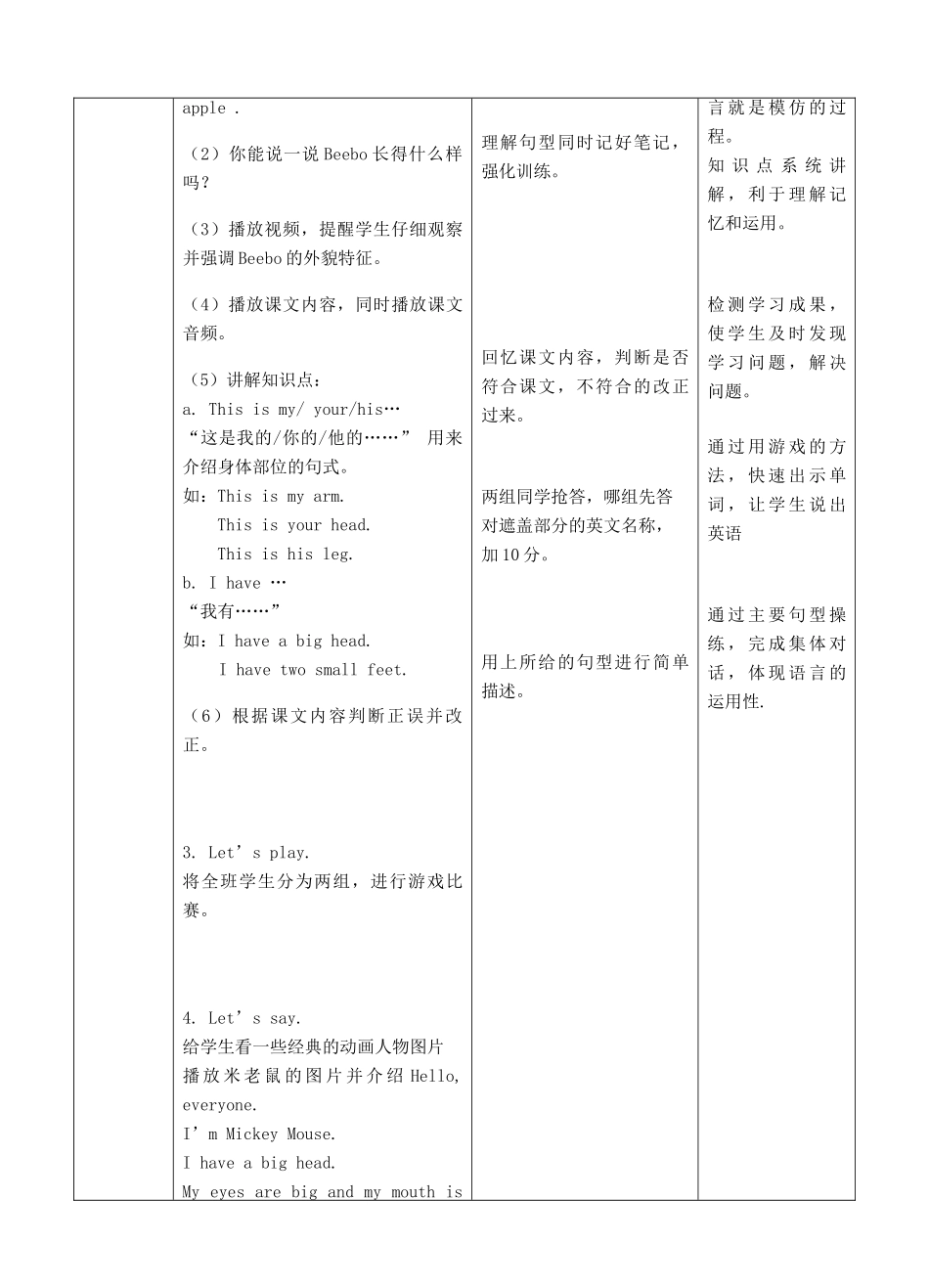 三年级英语下册 Moudle 4 Things we enjoy Unit 10 Funny Cartoons（第1课时）教案 牛津深圳版-牛津深圳版小学三年级下册英语教案_第2页