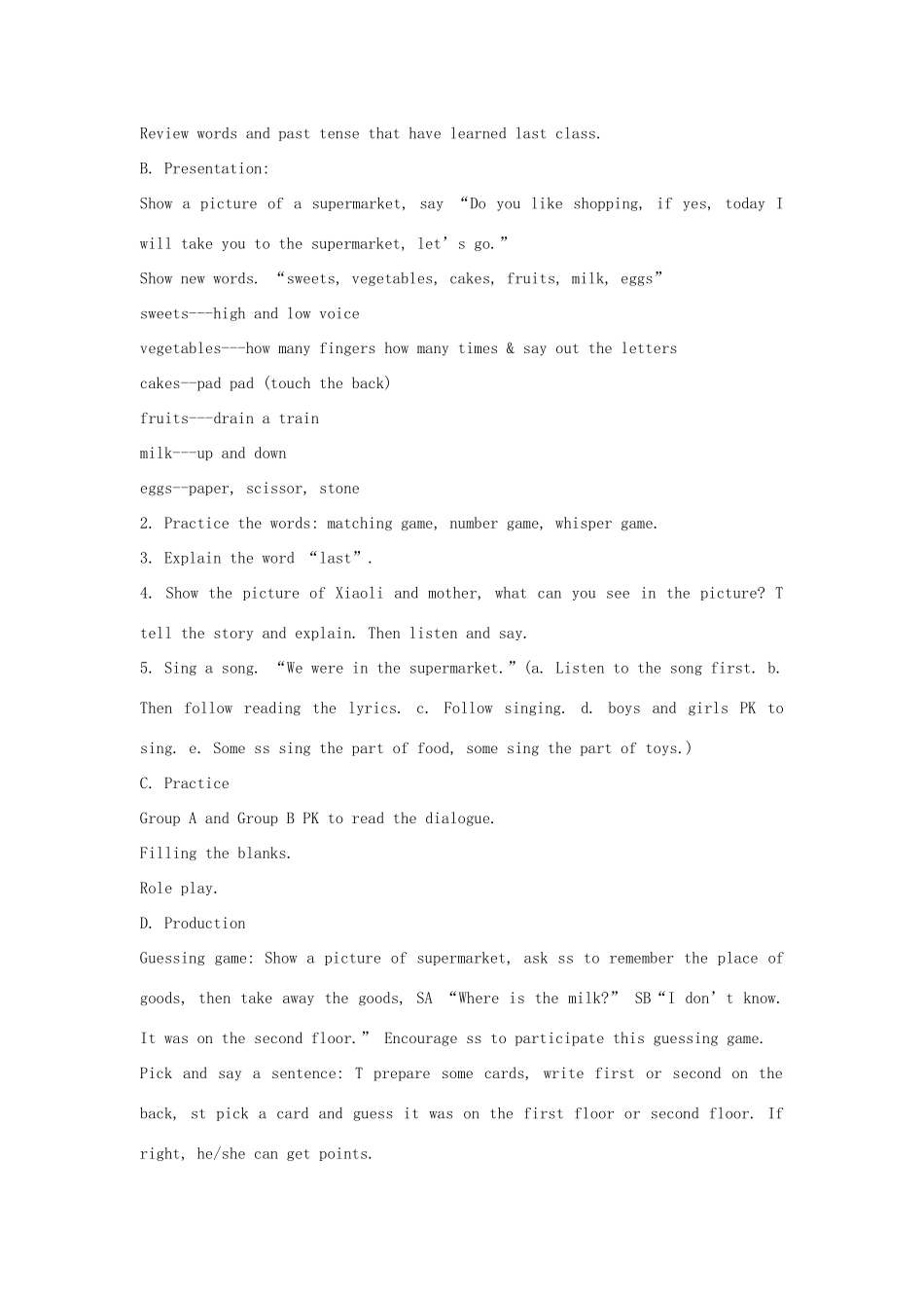 三年级英语下册 Module 10 Unit 2 It was there教案2 外研版（一起）-外研版小学三年级下册英语教案_第2页