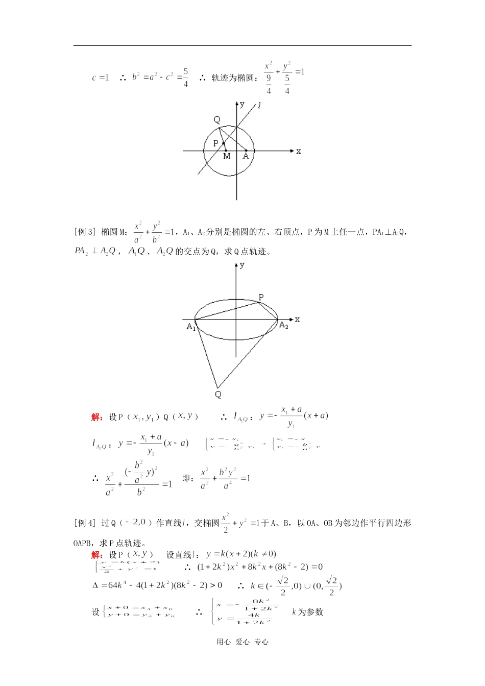 高三数学（理）轨迹、解析与向量人教版知识精讲_第2页