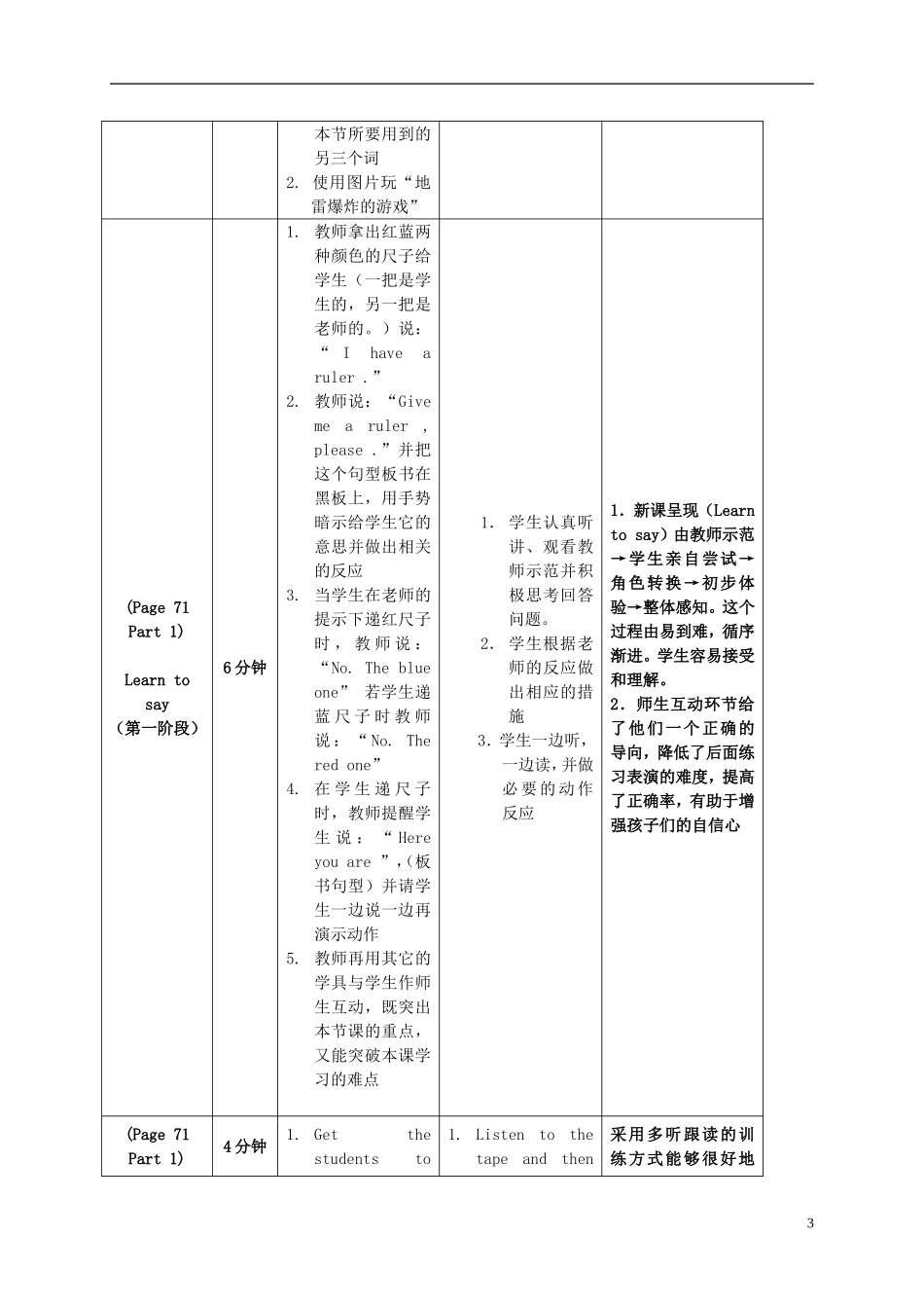 三年级英语上册 Unit8 Lesson15教案 闽教版_第3页