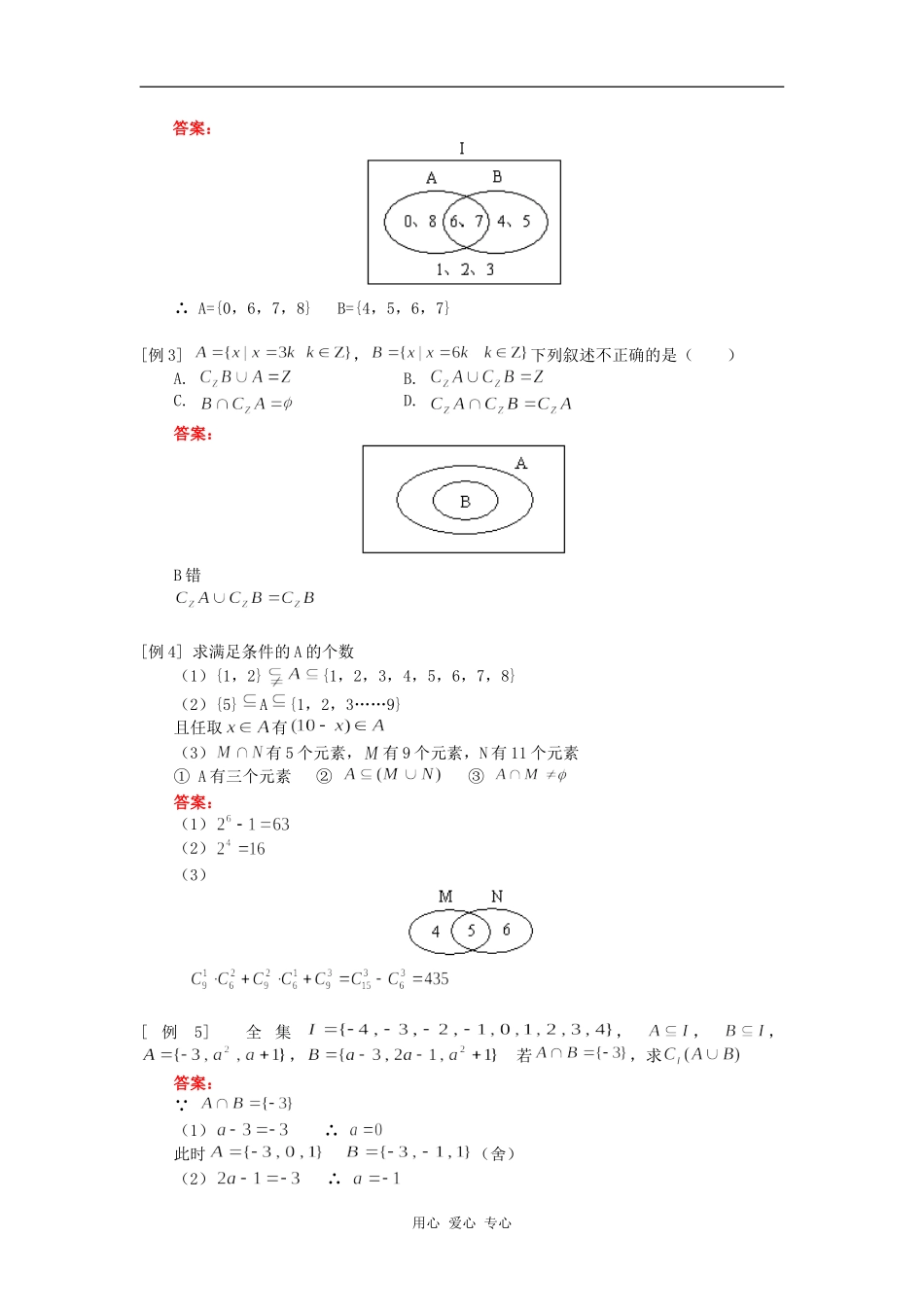 高三数学集合人教版知识精讲_第2页