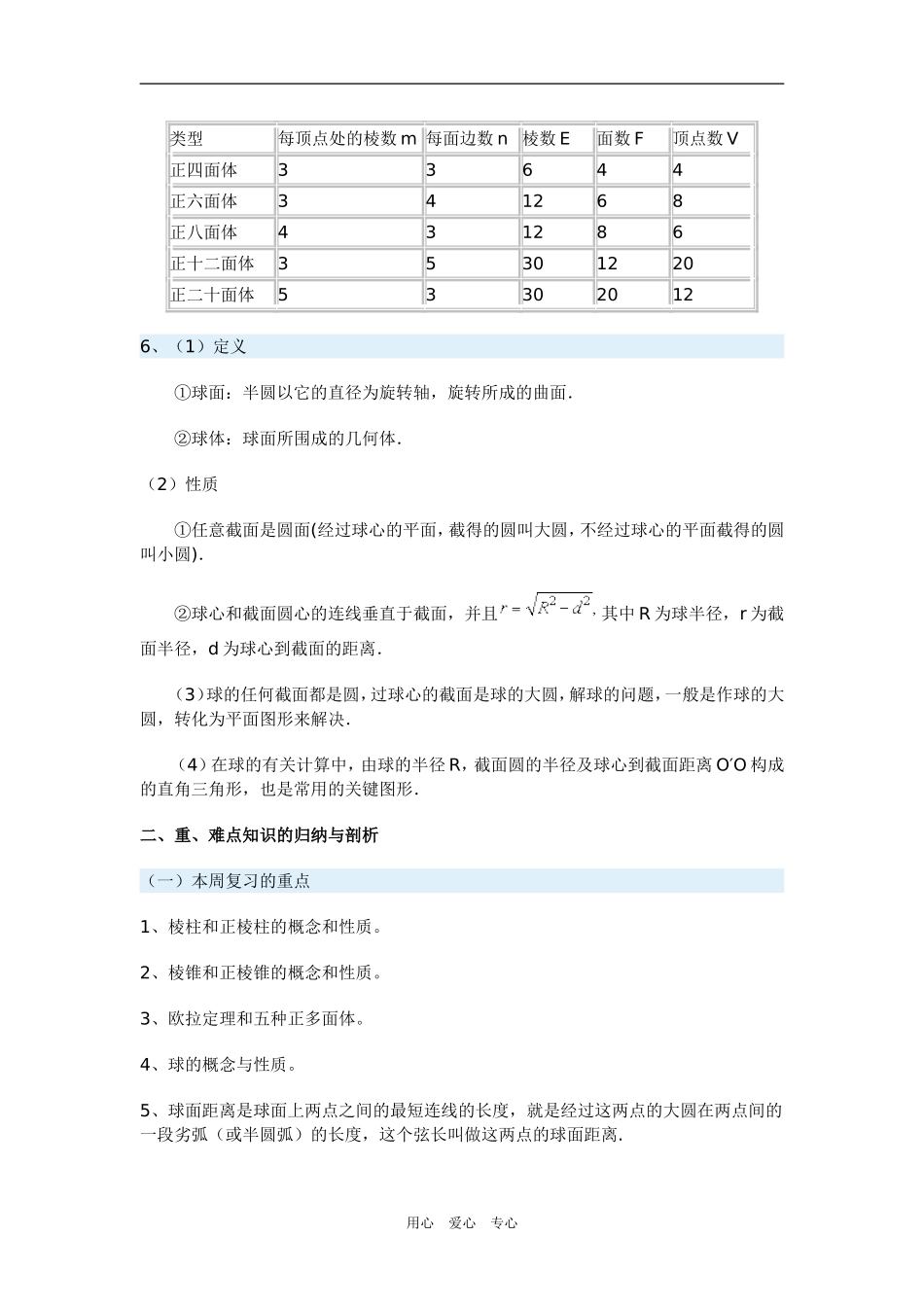 高三数学简单多面体与球（文）_第3页