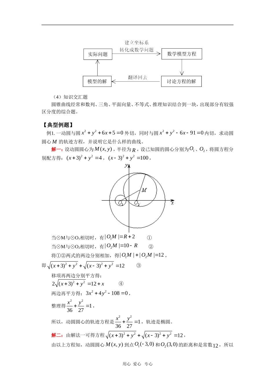 高三数学第一轮复习：曲线方程及圆锥曲线的综合问题（文）人教实验版（B）_第3页