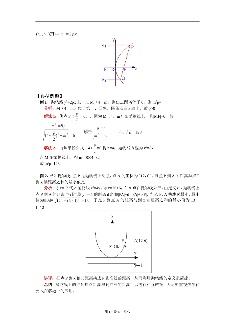 高三数学第一轮复习：抛物线2苏教版_第2页