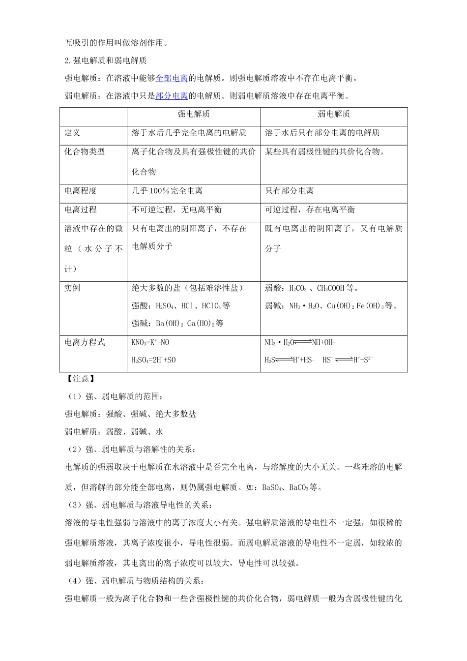 （讲练测）高考化学一轮复习 专题2.2 离子反应 离子共存及检验（讲）（含解析）-人教版高三全册化学教案_第2页