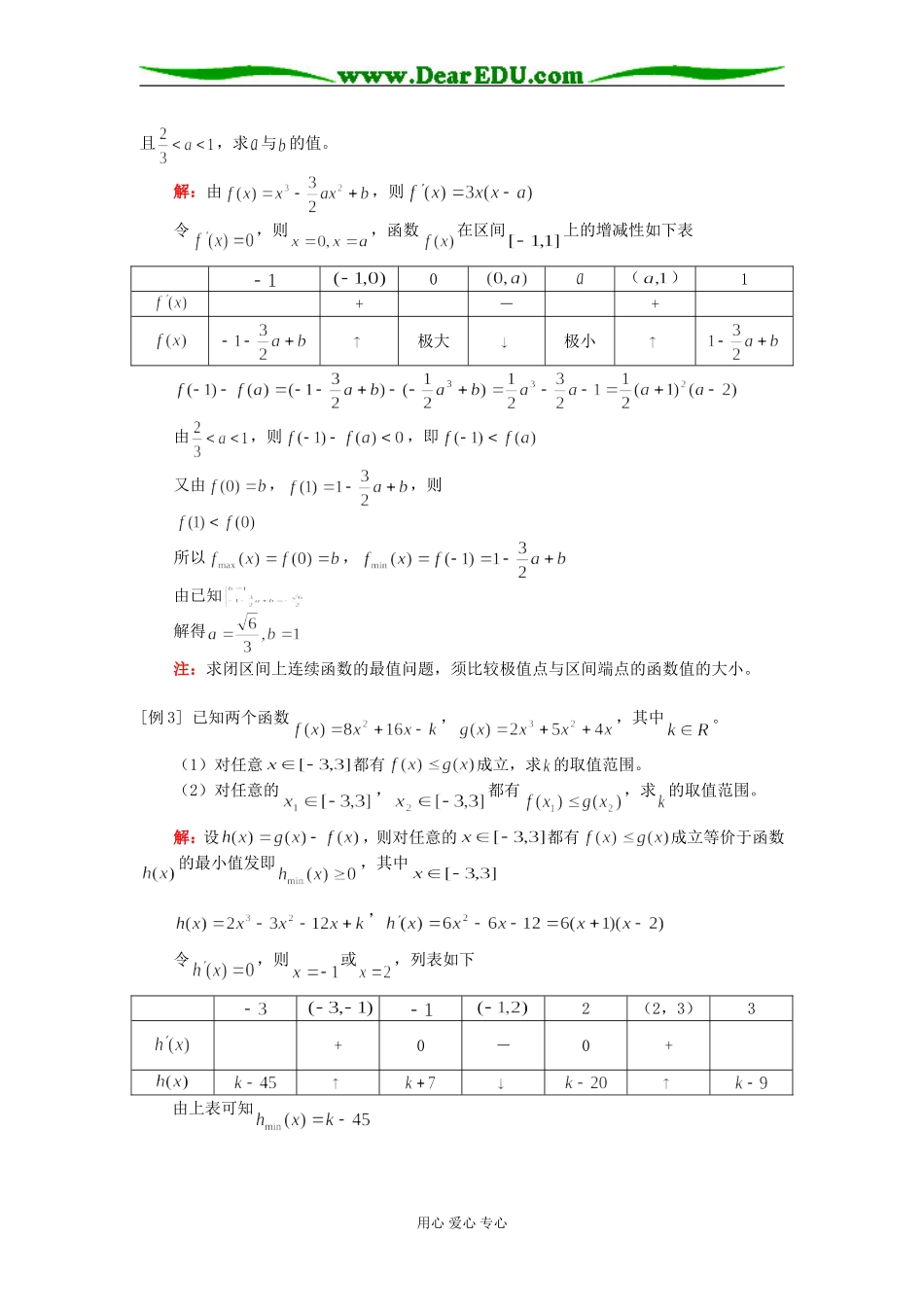 高三数学新课：函数的最大值和最小值人教版知识精讲_第2页