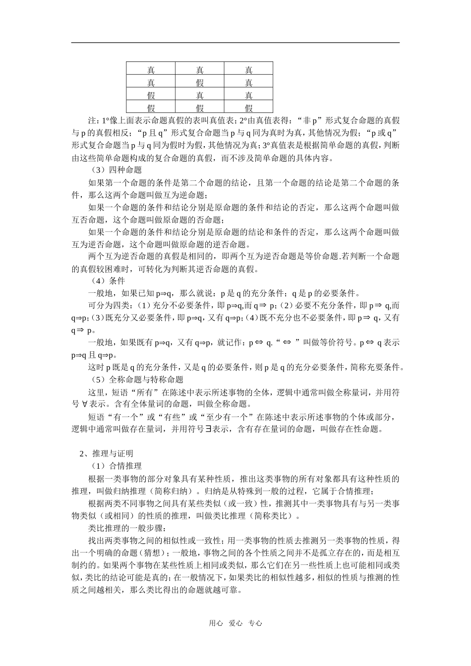 高三数学文逻辑、推理与证明、复数、框图人教实验版（B）知识精讲_第3页