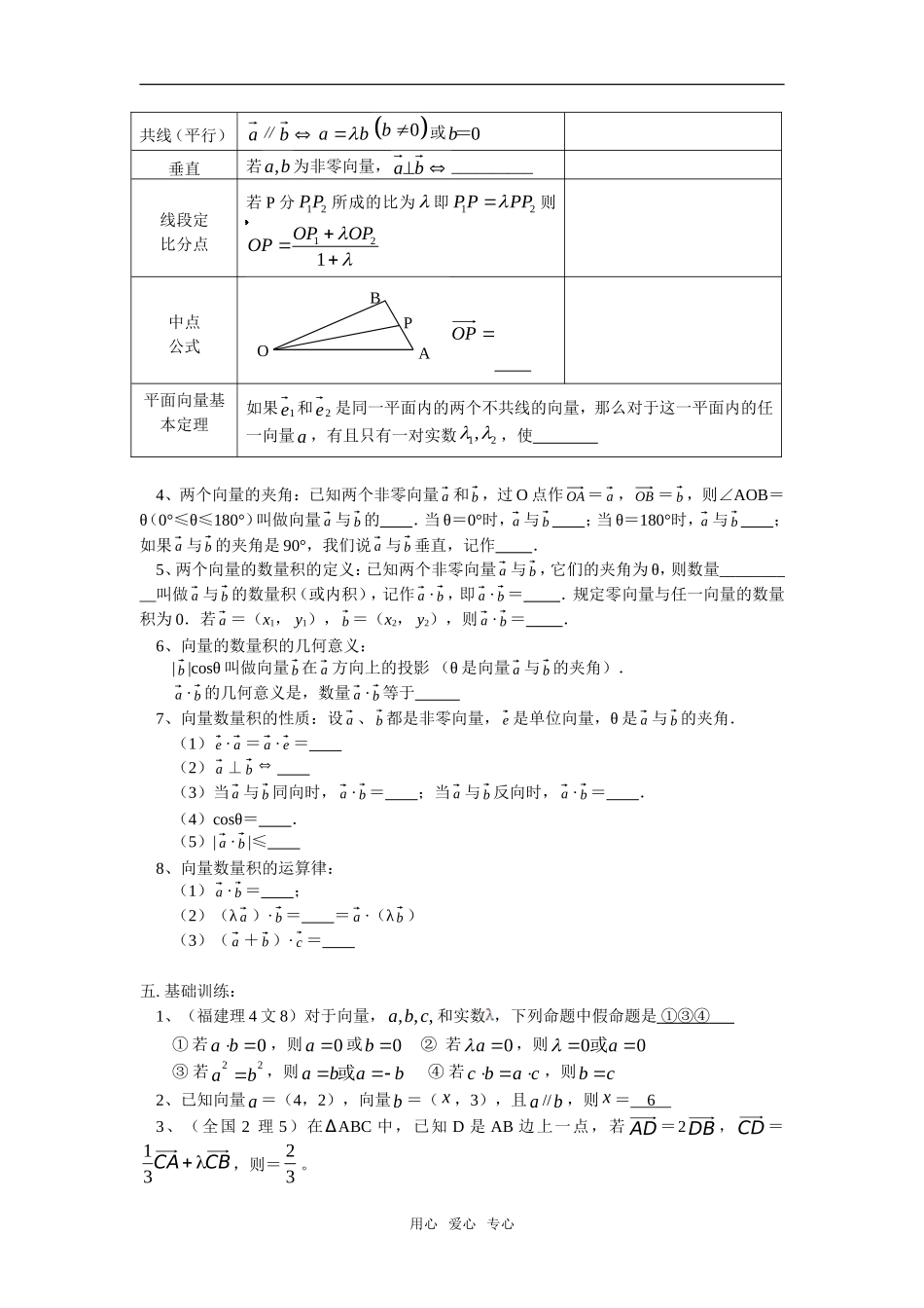 高三数学平面向量苏教知识精讲_第2页