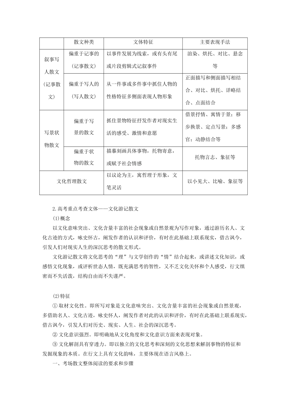 （人教通用版）高考语文新增分大一轮复习 专题十四 文学类阅读散文阅读Ⅰ讲义（含解析）-人教版高三全册语文教案_第2页