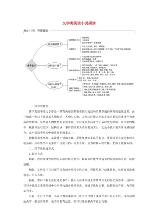 （人教通用版）高考语文新增分大一轮复习 专题十三 文学类阅读小说阅读Ⅲ核心突破一讲义（含解析）-人教版高三全册语文教案