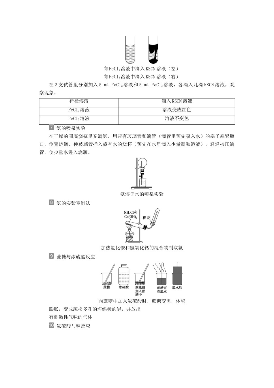（京津鲁琼版）新高考化学三轮复习 考前回顾五 掌握十八个经典实验讲义-人教版高三全册化学教案_第3页