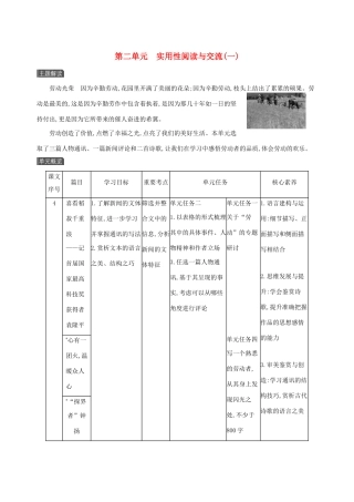 （3年高考2年模拟）新教材高考语文 第二单元 实用性阅读与交流（一）主题解读讲义 新人教版必修1-新人教版高三必修1语文教案