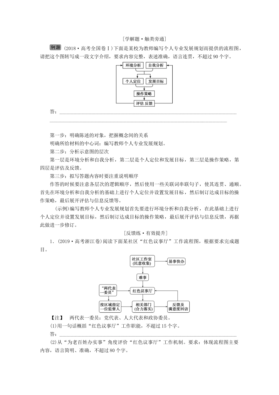 （京津鲁琼版）高考语文二轮复习 专题七 针对提升四 画里有话图评天下——图文转换题教案-人教版高三全册语文教案_第3页