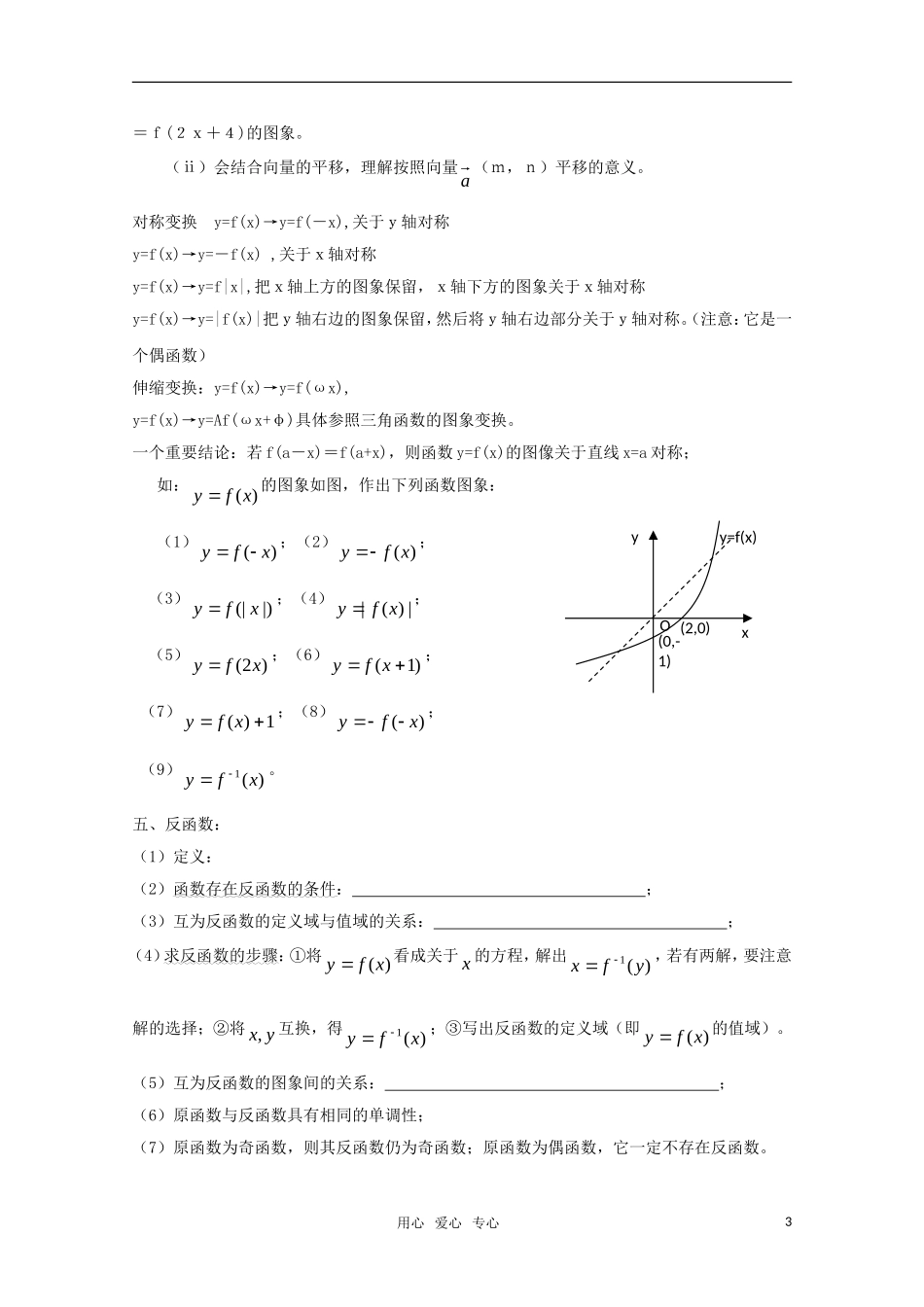 高三数学基础知识剖析 函数_第3页