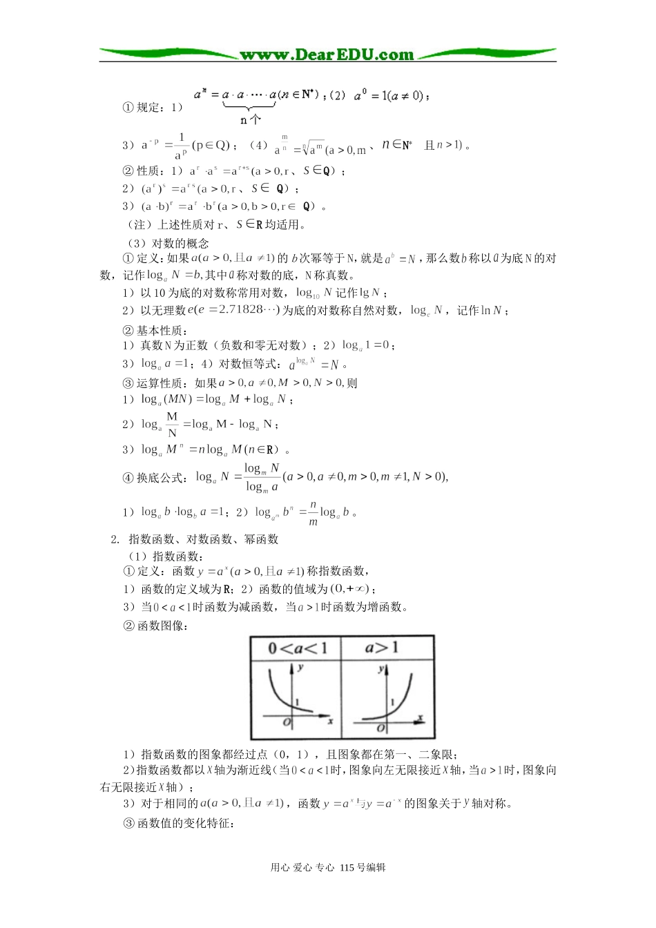 高三数学基本初等函数知识精讲 人教实验版B_第2页