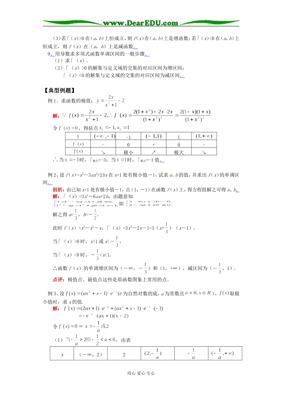 高三数学函数的极值、最值及应用苏教版知识精讲_第2页