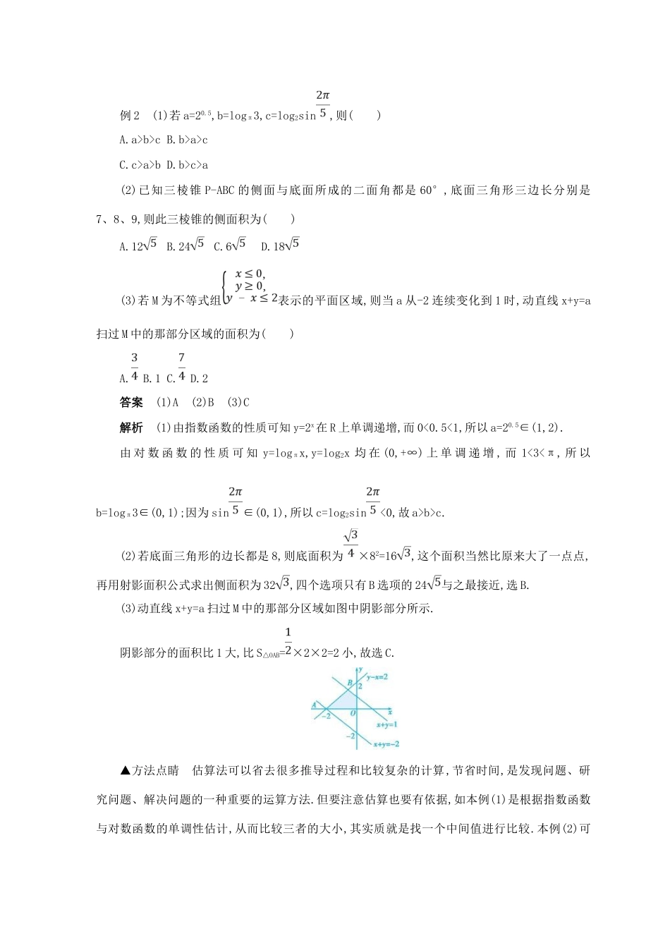 高三数学二轮复习 冲刺提分作业 第四篇 考前冲刺 巧用12个解题技法 文-人教版高三全册数学试题_第3页