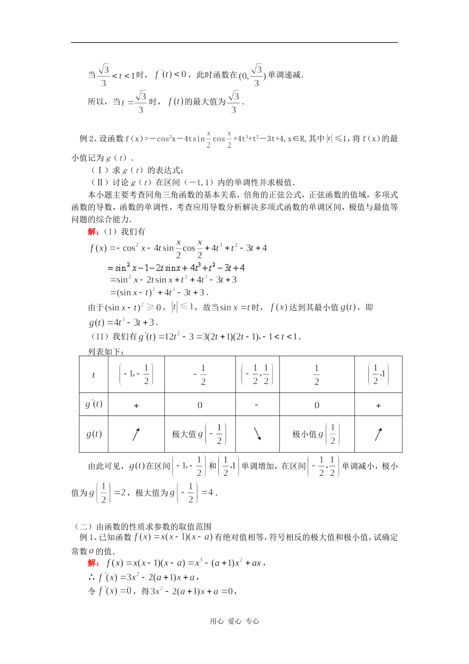 高三数学专题复习：导数苏教版知识精讲_第3页