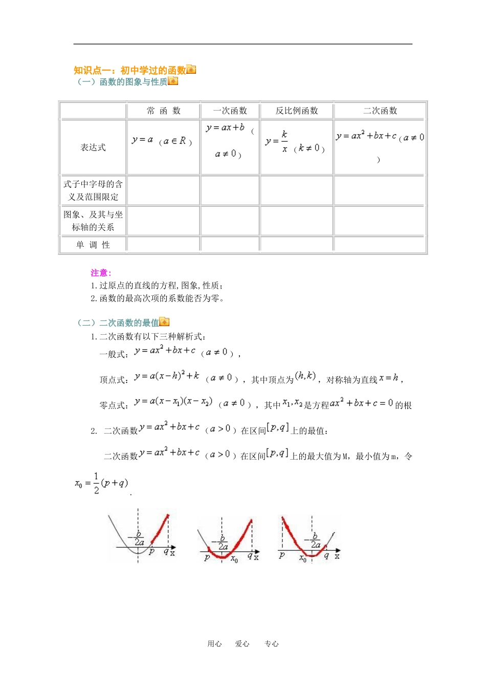 高三数学专题复习：基本初等函数理科知识点分析全国通用_第2页
