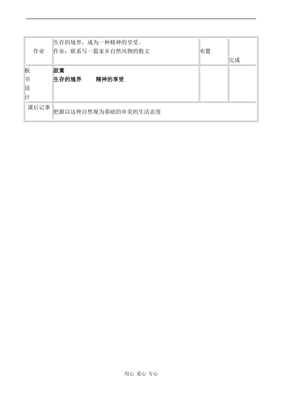 高中语文《寂寞》教案语文版第一册_第2页