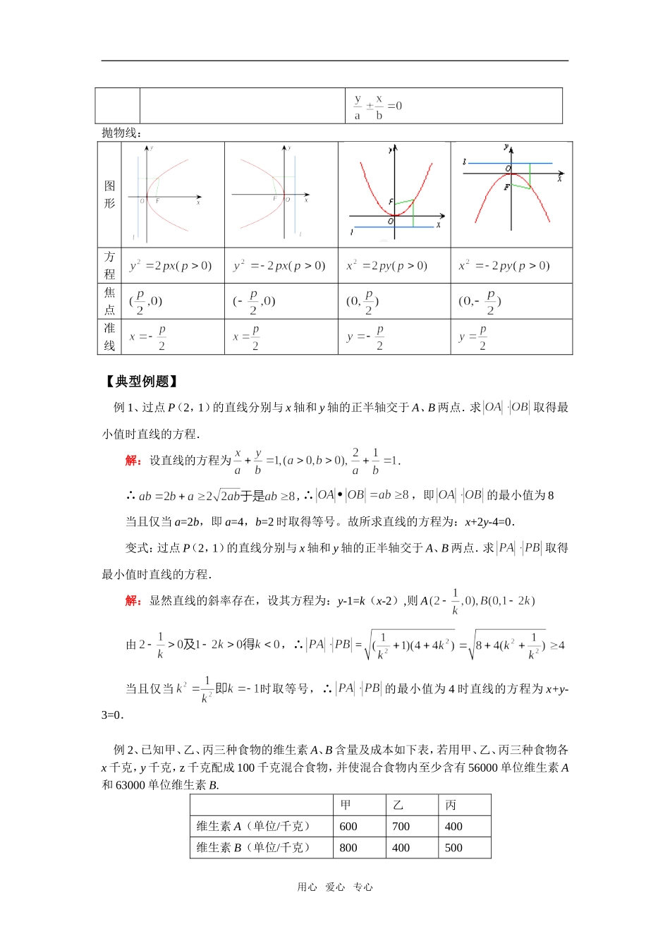 高三数学专题复 习-解析几何苏教版_第3页