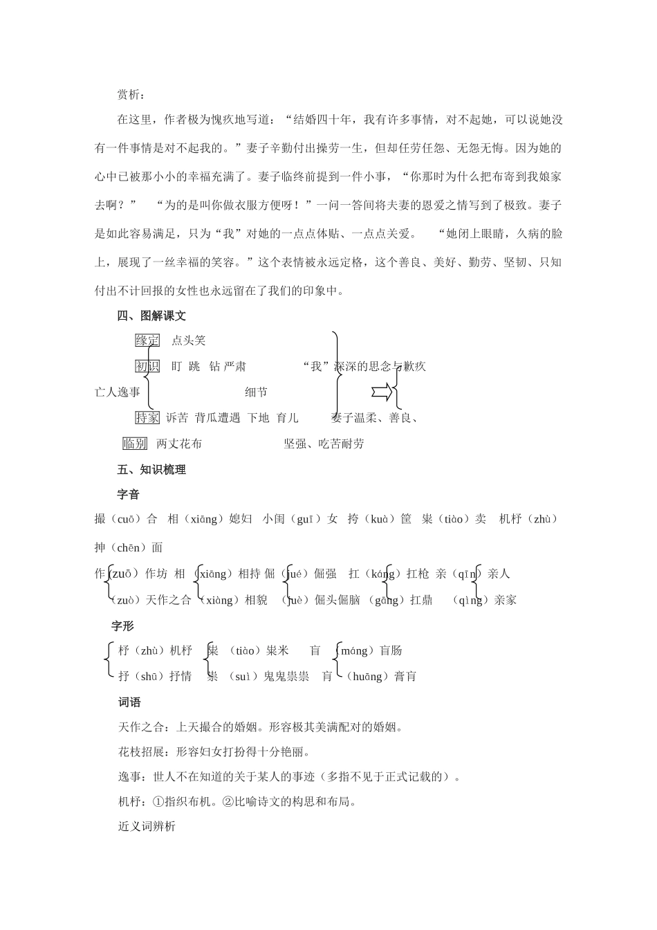 高中语文 4.19《亡人逸事》精品教案 苏教版必修2_第3页