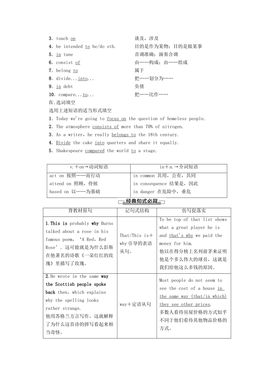 高中英语 Unit 1 The written word Section Ⅵ Language Points（Ⅲ）（Project）教案（含解析）牛津译林版选修8-牛津版高二选修8英语教案_第2页