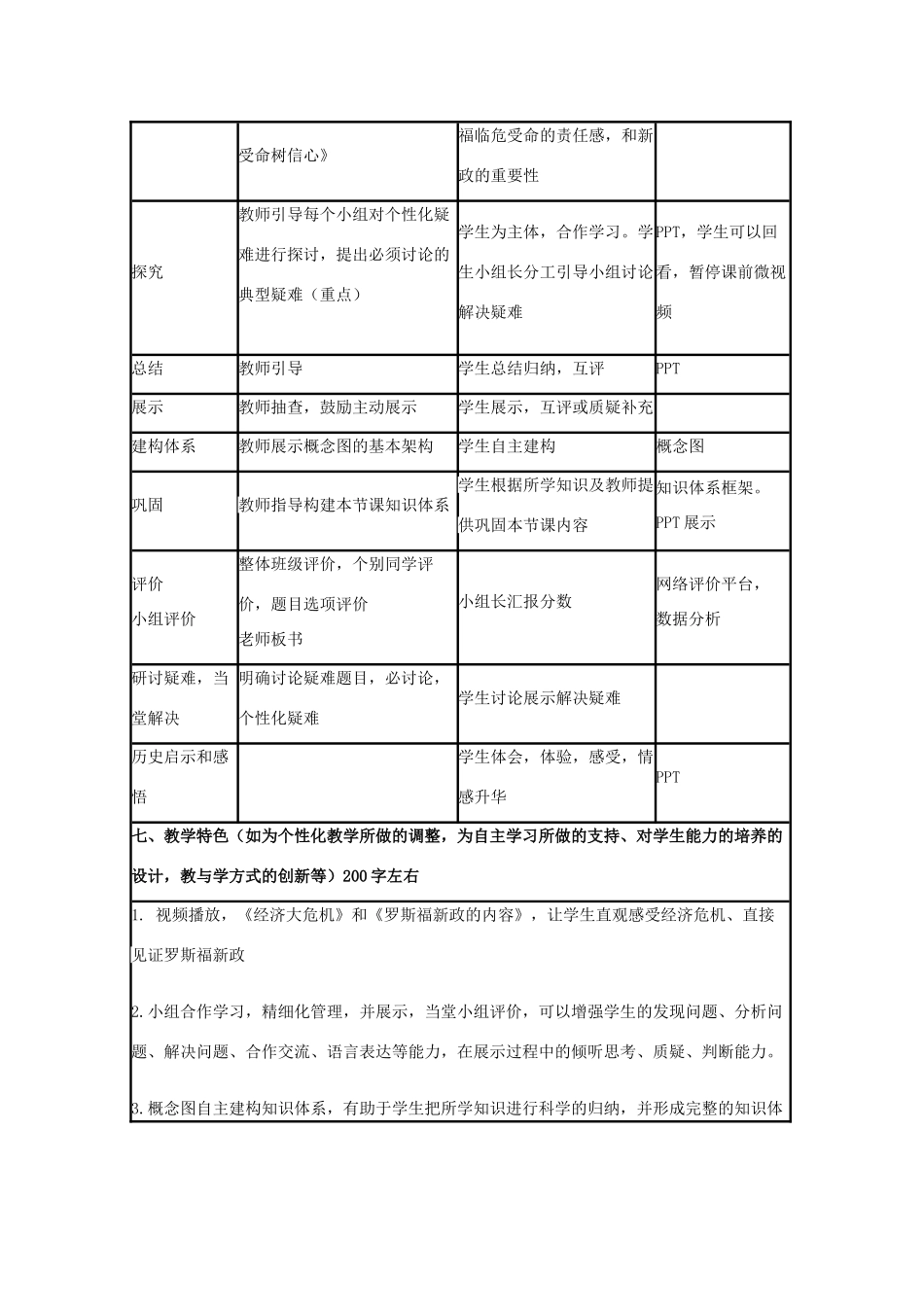 高中历史 第15课 大萧条与罗斯福新政教案2 岳麓版必修2-岳麓版高一必修2历史教案_第3页