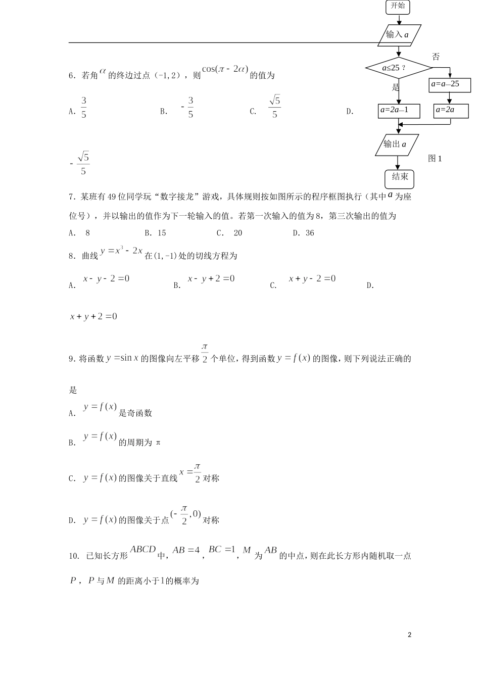 高三数学上学期12月月考考试试题 文（含解析）-人教版高三全册数学试题_第2页