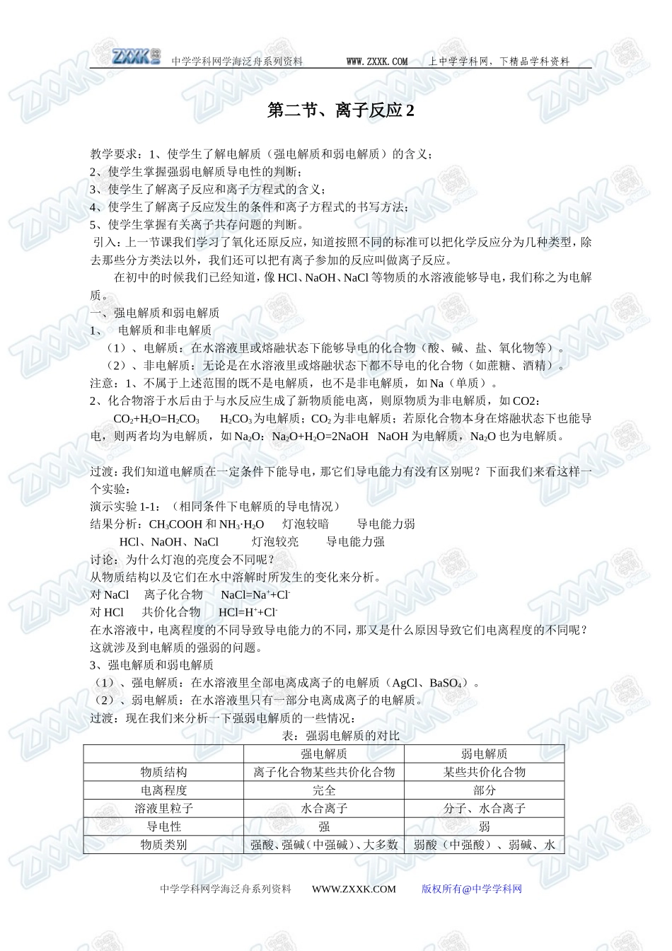 第二节 离子反应2_第1页