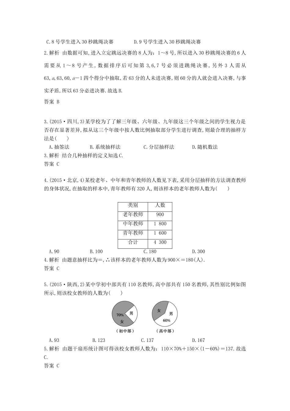高三数学一轮复习（3年真题分类考情精解读知识全通关题型全突破能力大提升）第12章 统计试题 文-人教版高三全册数学试题_第2页