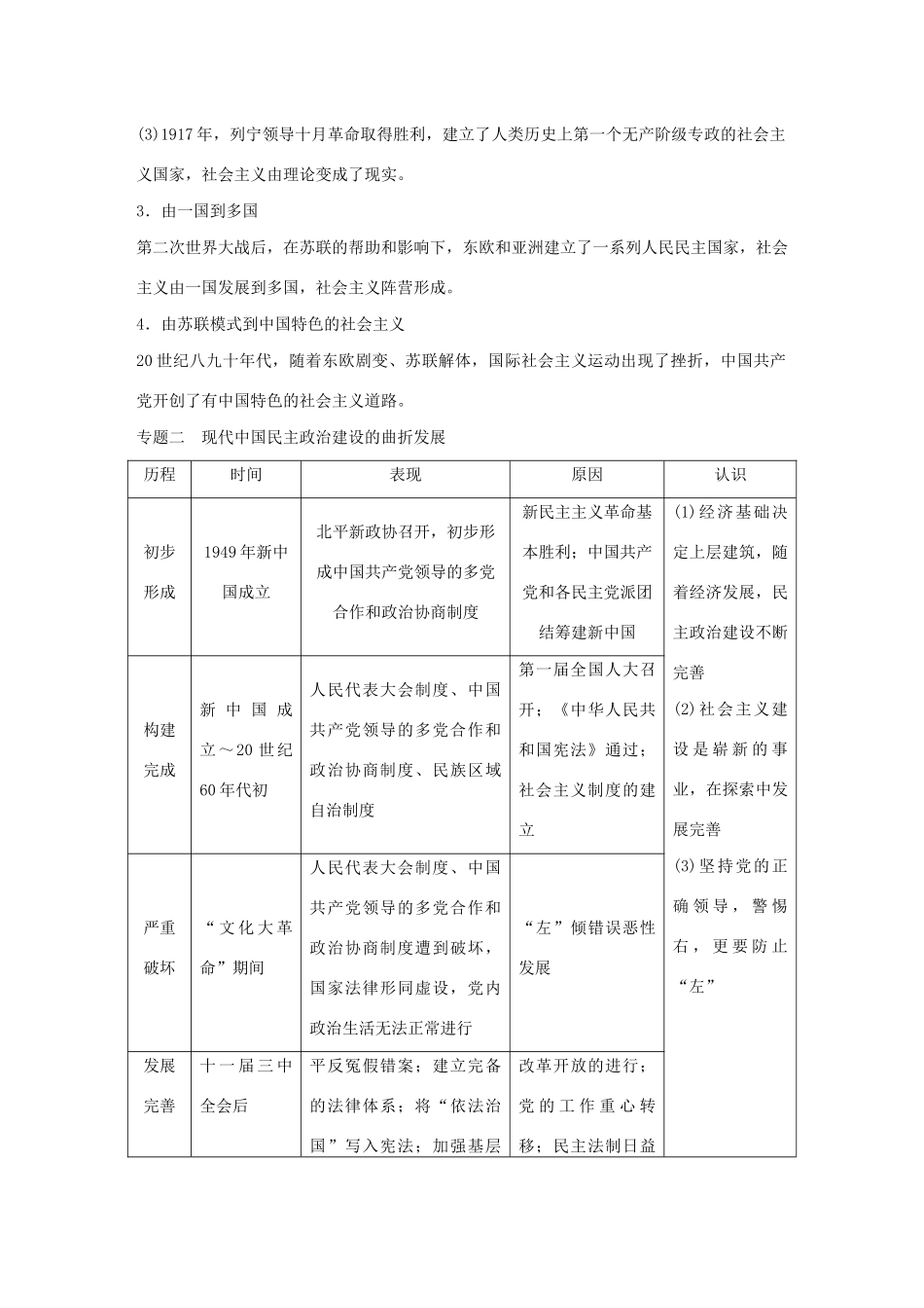 版高考历史大一轮复习 第四单元 科学社会主义理论的创立与东西方的实践单元综合提升教案（含解析）岳麓版-岳麓版高三全册历史教案_第2页
