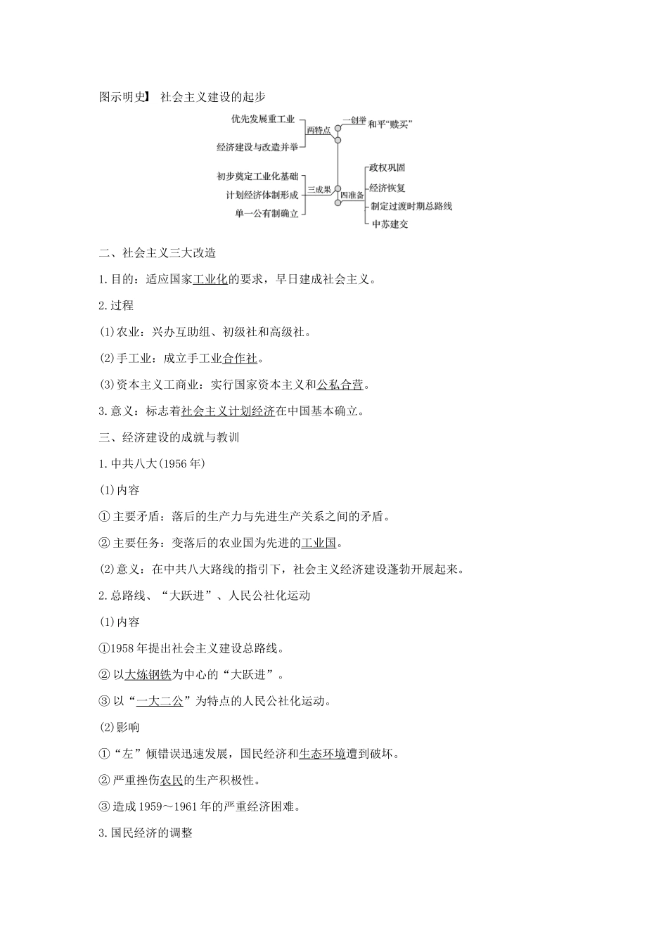 版高考历史大一轮复习 第十单元 中国社会主义建设发展道路的探索 第28讲 中国社会主义经济建设的曲折发展教案（含解析）岳麓版-岳麓版高三全册历史教案_第3页