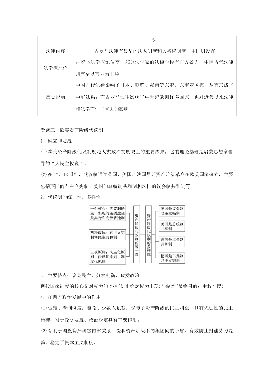 版高考历史大一轮复习 第二单元 古代希腊、罗马和近代西方的政治制度单元综合提升教案（含解析）岳麓版-岳麓版高三全册历史教案_第2页