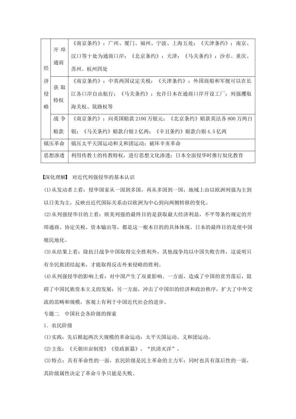 版高考历史大一轮复习 第三单元 内忧外患与中华民族的奋起单元综合提升教案（含解析）岳麓版-岳麓版高三全册历史教案_第2页
