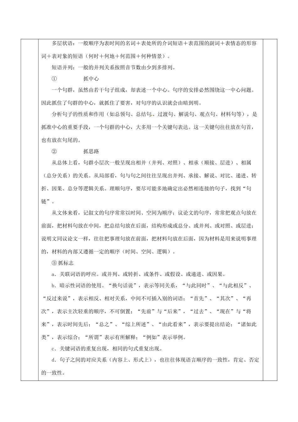 安徽省长丰县高考语文一轮复习 语言简明、连贯、得体教案-人教版高三全册语文教案_第2页