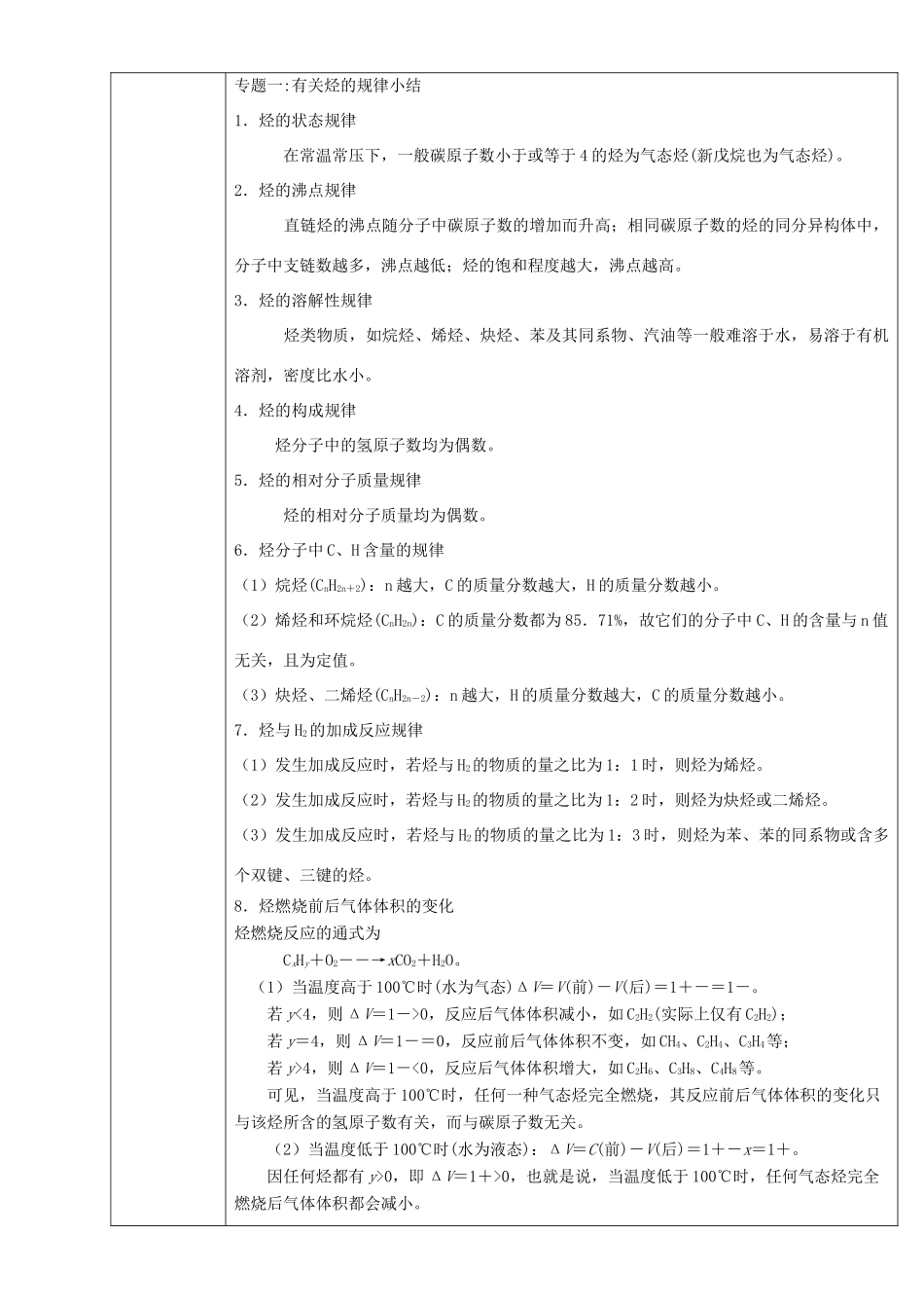 北京市高二化学 第二章 烃和卤代烃章末复习（提升篇）教学设计-人教版高二全册化学教案_第2页