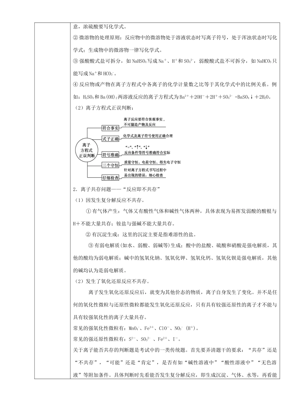 北京市高一化学 第二章 化学物质及变化章末复习（提升篇）教学设计-人教版高一全册化学教案_第3页