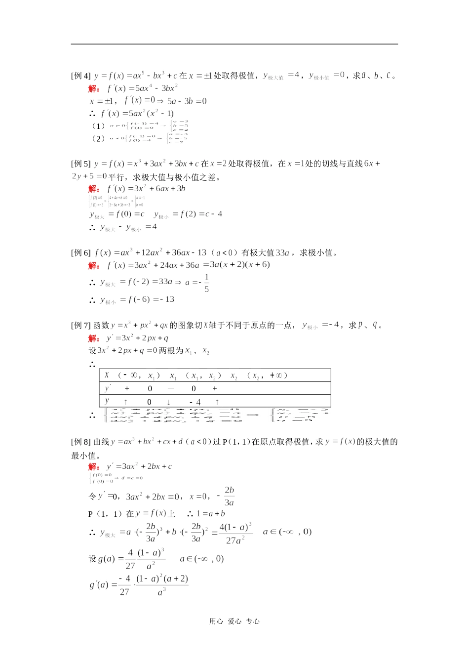 高三数学 极值人教版知识精讲_第3页