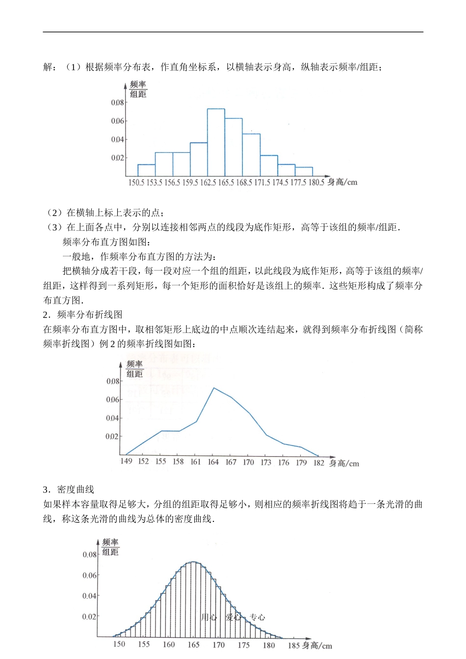 高一数学 频率分布直方图与折线图_第3页