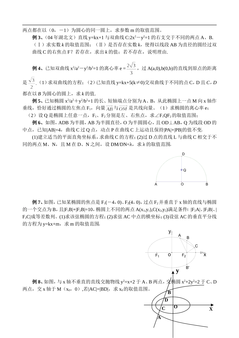 辅导讲座数学五讲：直线与圆锥曲线的位置关系_第2页