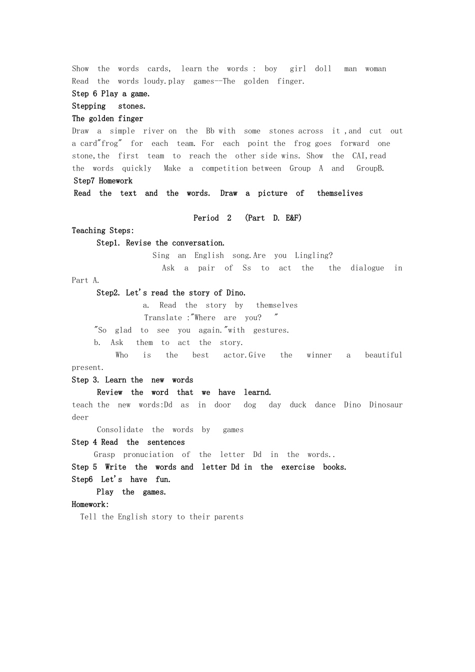 三年级英语上册 Unit 4 Are you Lingling教案2 湘少版-湘少版小学三年级上册英语教案_第2页