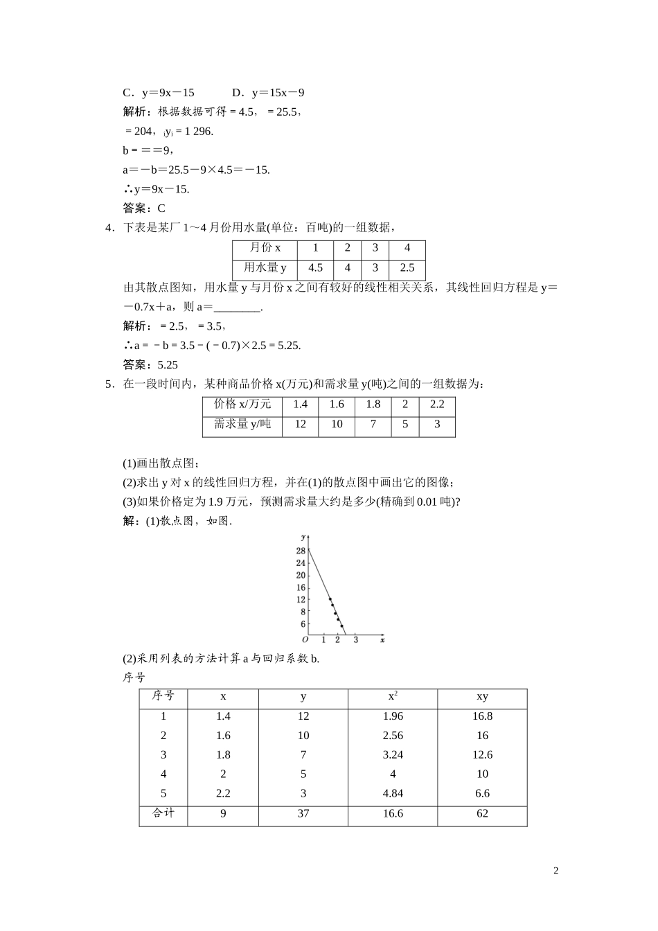 第十章    第三节      相关性、最小二乘法_第2页