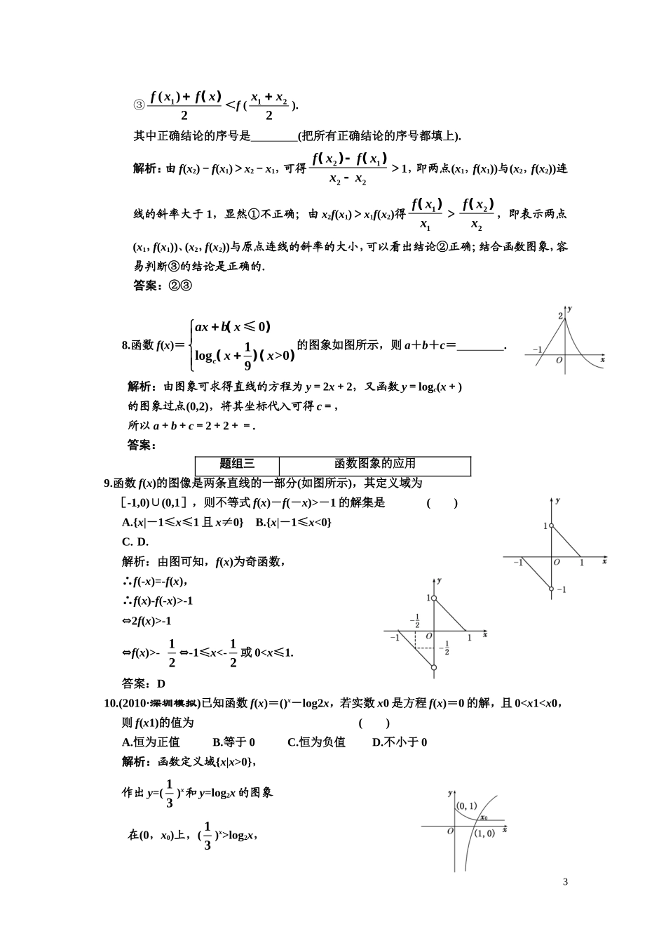 第二章    第八节      函数的图象_第3页