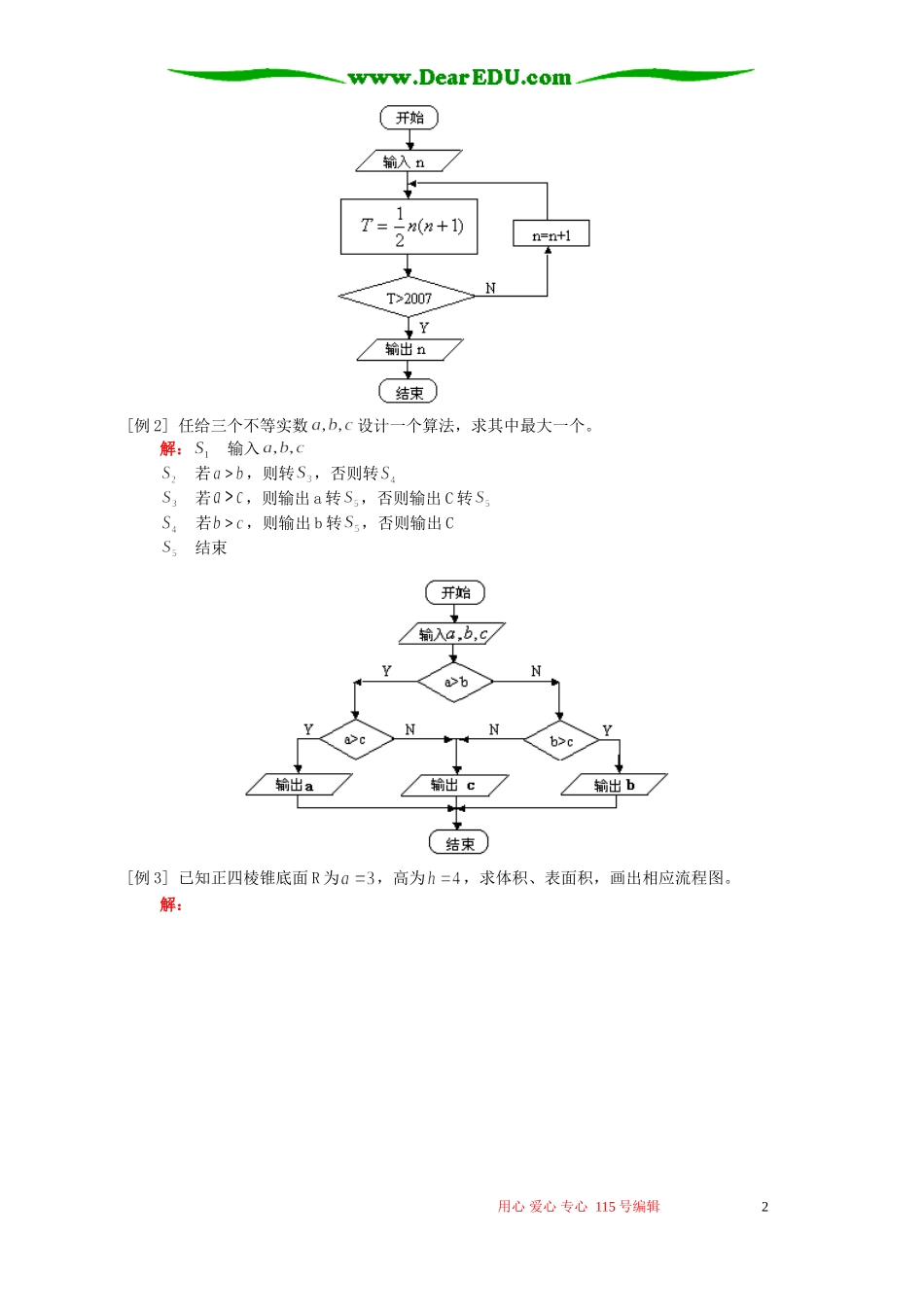 第三模块 算法与程序框图知识精讲 人教实验版A_第2页