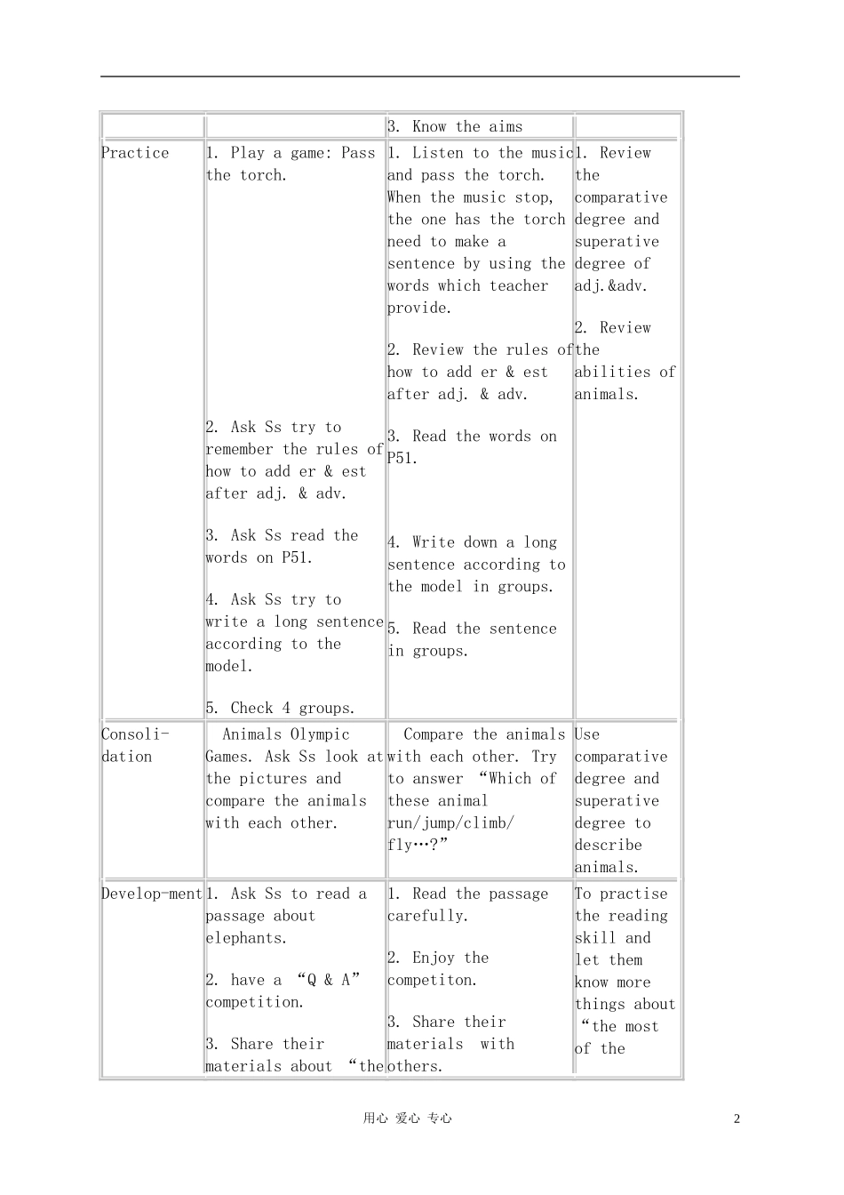 三年级英语上册 Module 4 Unit 11 Work with Language教案 广州版_第2页