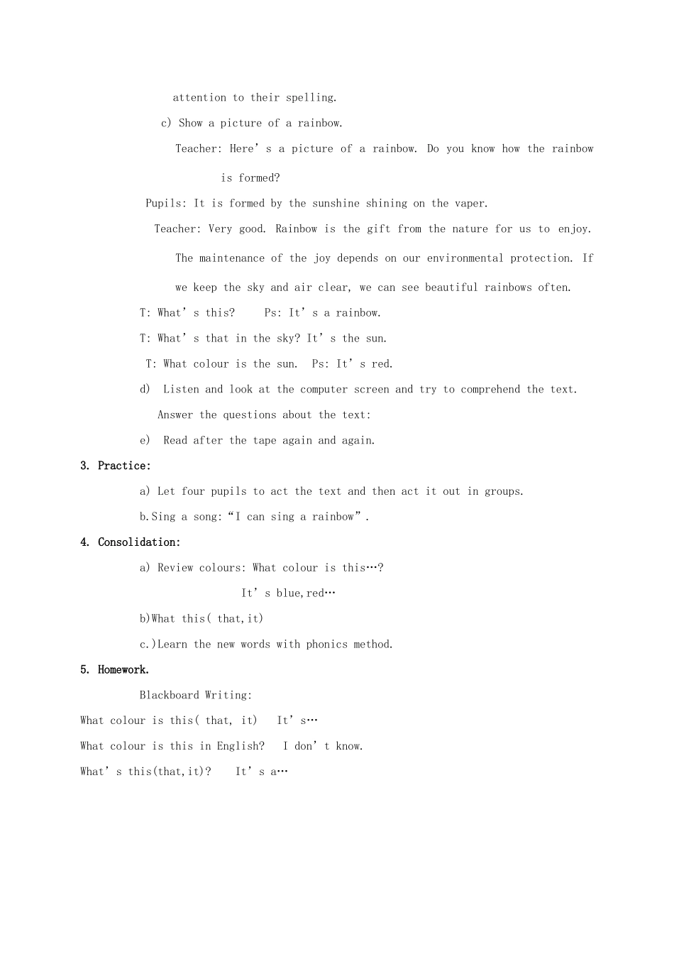 三年级英语上册 Module 4 Unit 10教案 广州版_第2页