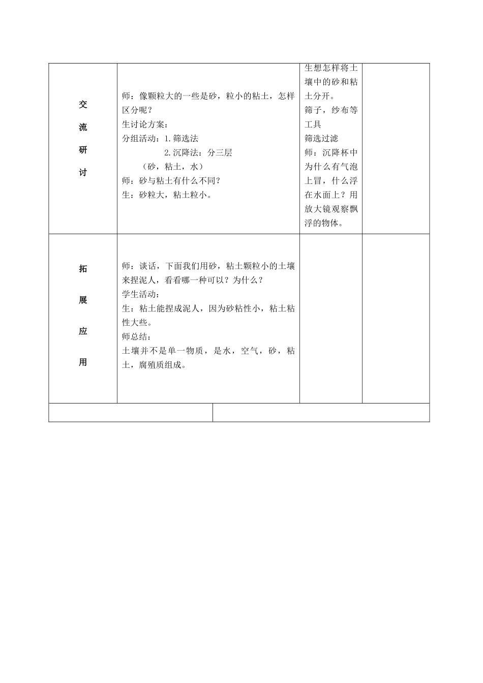 三年级科学上册 观察土壤教案 冀教版_第2页