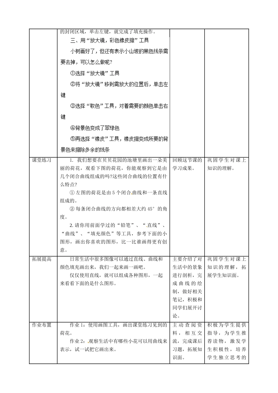 三年级信息技术上册 第7课 装扮美丽的花园教案 粤教版-粤教版小学三年级上册信息技术教案_第2页